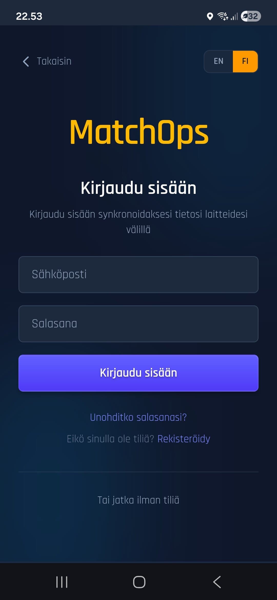 App screenshot
